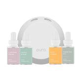 Diffuseur Pura 4 sur table pour une ambiance accueillante.