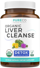 Pure Co Détox Foie – bouteille visible, format végan pratique pour votre routine quotidienne.