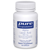 Pure Encapsulations Acide alpha-lipoïque 400 mg – bouteille, soutien énergétique potentiel