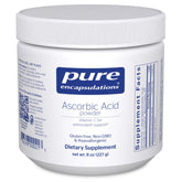 Pure Encapsulations Acide ascorbique poudre flacon prêt à l’emploi pour dosage facile.