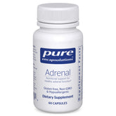 Pure Encapsulations Adrenal Cortex — bouteille et gélules, soutien potentiel des glandes surrénales.