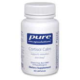 Pure Encapsulations Cortisol Calm — bouteille favorisant la gestion du cortisol et relaxation.