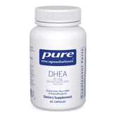 Pure Encapsulations DHEA 10 mg flacon et gélules, soutien hormonal potentiel.