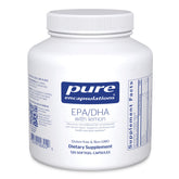 Pure Encapsulations EPA/DHA au citron – bouteille, gélules faciles à avaler pour soutenir la santé cardiovasculaire.