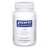 Pure Encapsulations Formule LVR – bouteille montrant les capsules, soutien potentiel à la santé hépatique.