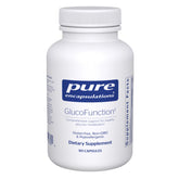GlucoFunction Pure Encapsulations – bouteille visible et potentiel soutien glucides