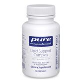 Pure Encapsulations Lipid Support Complex : bouteille affichant le complément pour le soutien hépatique.