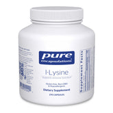 Pure Encapsulations L-Lysine, bouteille avec gélules faciles à avaler pour soutien immunitaire