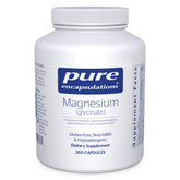 Pure Encapsulations Magnésium Glycinate - bouteille, soutien potentiel sommeil et relaxation.