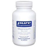 Pure Encapsulations Magnésium Glycinate, bouteille pratique pour un apport quotidien.