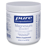 Pure Encapsulations Magnésium Poudre : versement facile pour un dosage précis et pratique.