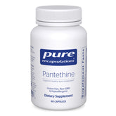 Pure Encapsulations Pantethine – bouteille de 60 capsules pour le métabolisme lipidique.