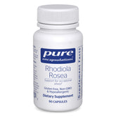 Pure Encapsulations Rhodiola Rosea – bouteille de 90 capsules pour soutien adaptogène potentiel.
