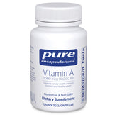 Pure Encapsulations Vitamine A 3000mcg capsule - vue proche de la capsule, usage quotidien potentiel