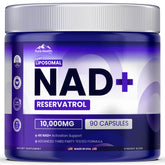 Pure Health Max PHM NAD Resveratrol : bouteille de capsules pour énergie soutenue