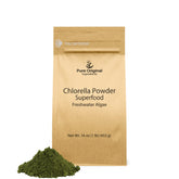 Pure Original Ingredients Chlorella Poudre — emballage 16oz, pratique pour démarrer votre routine.