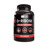 Pure Original Ingredients D-Ribose : Bouteille de capsules sans additifs pour usage quotidien.