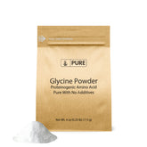 Glycine Pure Original Ingredients en poudre dans une bouteille, pure et sans additifs