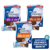Barres Pure Protein chocolat chip moelleux, texture agréable pour l'effort