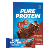 Pure Protein : emballage-barre chocolat 50 g, collation pratique.