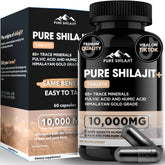 Pure Shilajit – bocal de capsules, soutien énergétique potentiel.