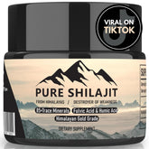 Pure Shilajit résine dans bouteille, énergie naturelle et vitalité au quotidien.