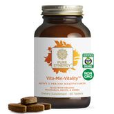Pure Synergy Bouteille Vitalité, flacon visible pour énergie naturelle et routine quotidienne.