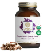 Pure Synergy SuperPure Extrait Graines Vigne en bouteille, soutien potentiel pour le bien-être