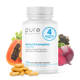 Pure Therapro Rx B Complexe – bouteille montrant l'emballage, soutien potentiel d'énergie quotidienne.