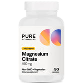 PureFormulas Magnésium citrate – flacon pratique pour l’apport quotidien