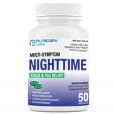 Puregen Labs relief nocturne en flacon, soutien potentiel pour dormir mieux