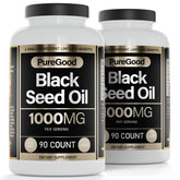 PureGood huile de nigelle capsules 500 mg, soutien potentiel à la digestion