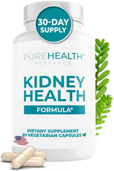 PUREHEALTH RESEARCH Formule Santé des Reins, bouteille pratique pour votre routine.