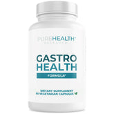 PureHealth Research Gastro Health Formula: bouteille montrant une solution naturelle pour le confort digestif.