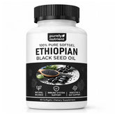 PURELYNUTRIENT huile de nigelle éthiopienne en gélules, pratique pour la routine quotidienne.