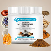 Pureverve café champignons, emballage et mélange 10 champignons pour énergie douce