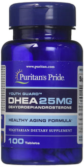 Puritan's Pride DHEA 25 mg, bouteille, soutien potentiel à la vitalité quotidienne