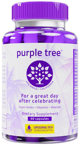 Purple Tree Post-Célébration bouteille: hydratation après soirée grâce aux électrolytes
