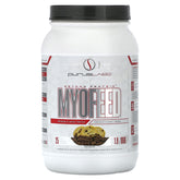 Purus Labs MyoFeed - bouteille protéine chocolat cookie crunch, goût riche et mélange facile.