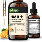 Q'ankyaq Leucine HMB, flacon – dosage précis pour l'entraînement.