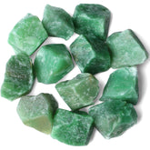 QINJIEJIE Aventurine Verte brute — pierres naturelles idéales pour décoration et centrage
