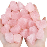 QINJIEJIE quartz rose brut 1 pouce, idéal pour collection et méditation paisible.