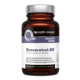 Quality of Life Resveratrol SR, bouteille pratique pour une prise quotidienne facile.