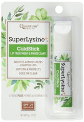 Quantum Coldstick Lysine avec écran solaire SPF-21 protège les lèvres des agressions.