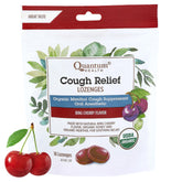 Pastilles Quantum douceur menthol miel Bing cerise pour apaiser la gorge irritée.