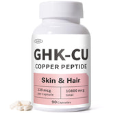 QUBIT GHK-Cu: capsules vegan faciles à avaler pour la peau et les cheveux.