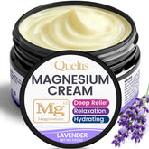 Queltis Crème Magnésium - bouteille lavande: contribue à la détente musculaire et au sommeil calme