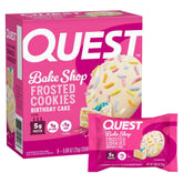 Quest biscuits-protéine gateau-anniversaire glacage, collation gourmande
