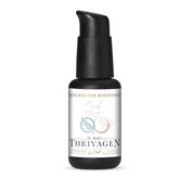 Thrivagen de Quicksilver Scientific: bouteille élégante soutient énergie et équilibre hormonal.