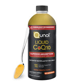 Qunol CoQ10 liquide, versement facile, énergie potentielle pour le cœur.
